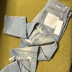 BOYISH Zachary High-Rise Skinny Comfort Stretch JEANS in Blue Angel 28 NWT 3